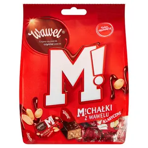WAWEL Michałki z Wawelu cukierki w czekoladzie klasyczne 245 g WAWEL Michałki z Wawelu cukierki w czekoladzie klasyczne 245 g