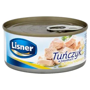 LISNER Tuńczyk w kawałkach w oleju roślinnym 170 g LISNER Tuńczyk w kawałkach w oleju roślinnym 170 g