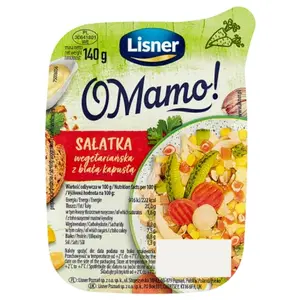 LISNER O MAMO! Sałatka wegetariańska z białą kapustą 140 g LISNER O MAMO! Sałatka wegetariańska z białą kapustą 140 g