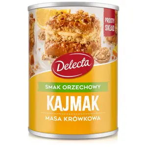 DELECTA Masa krówkowa o smaku orzechowym 400 g DELECTA Masa krówkowa o smaku orzechowym 400 g