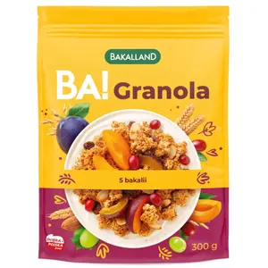 BAKALLAND BA! Granola 5 bakalii 300 g BAKALLAND BA! Granola 5 bakalii 300 g