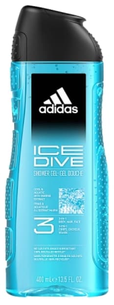 ADIDAS Żel pod prysznic dla mężczyzn 3w1 Ice Dive 400 ml