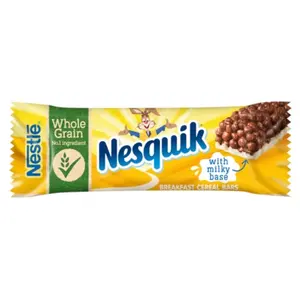 NESTLÉ NESQUIK Śniadaniowy baton zbożowy 25 g NESTLÉ NESQUIK Śniadaniowy baton zbożowy 25 g