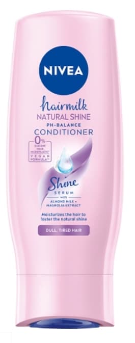 NIVEA Pielęgnująca odżywka do włosów Hairmilk Natural Shine 200 ml