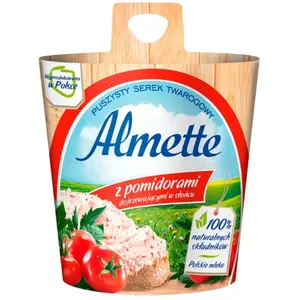 ALMETTE Serek twarogowy z pomidorami dojrzewającymi w słońcu 150 g ALMETTE Serek twarogowy z pomidorami dojrzewającymi w słońcu 150 g