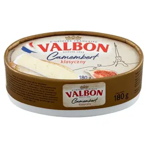 VALBON Ser pleśniowy Camembert klasyczny 180 g VALBON Ser pleśniowy Camembert klasyczny 180 g