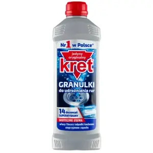 KRET Granulki do udrożniania rur 560 g KRET Granulki do udrożniania rur 560 g