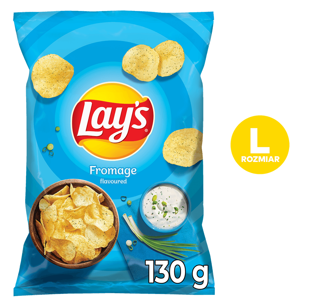 LAY'S Chipsy ziemniaczane o smaku śmietankowego serka z ziołami 130 g