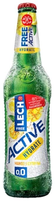 LECH FREE Piwo Active mango i cytryna bezalkoholowe butelka 500 ml
