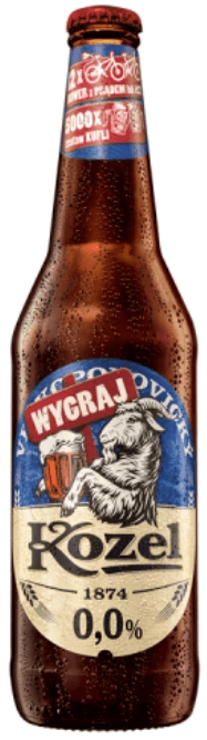 KOZEL Piwo półciemne bezalkoholowe butelka 500 ml