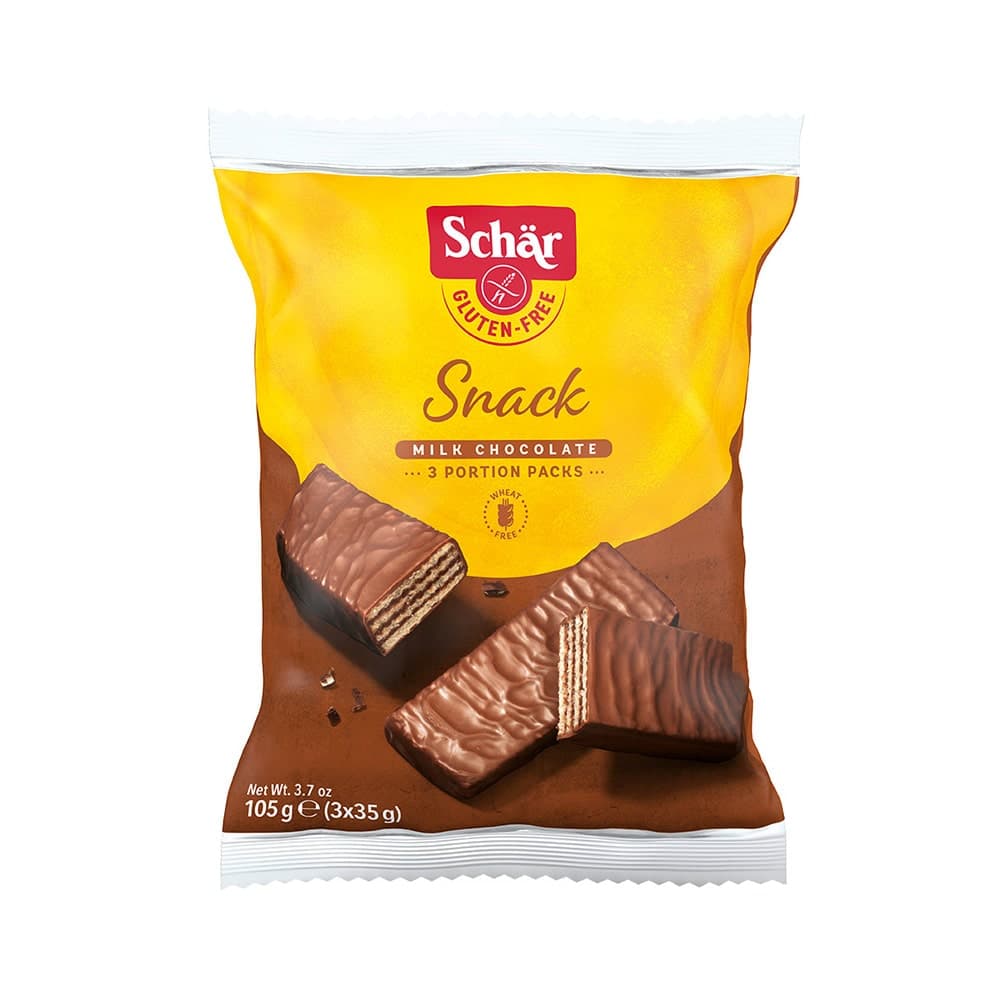 SCHAR Wafle w polewie czekoladowej Snack bezglutenowe 105 g