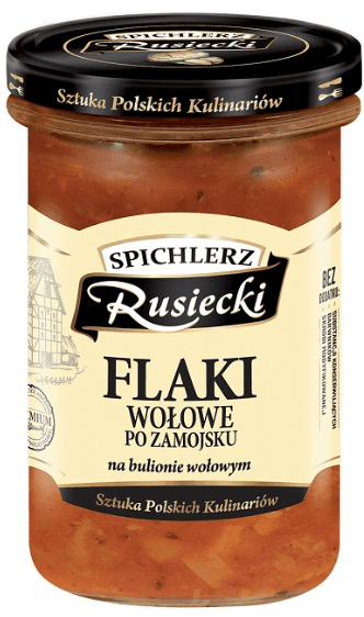 SPICHLERZ RUSIECKI Flaki wołowe po zamojsku na bulionie wołowym 470 g