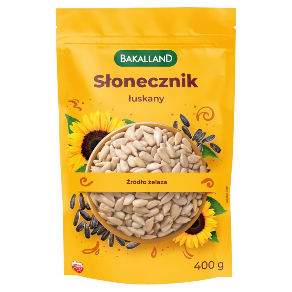 BAKALLAND Słonecznik łuskany 400 g