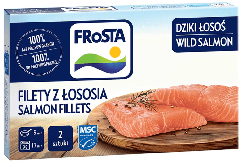 FROSTA Filety z łososia 2 szt. mrożone 180 g