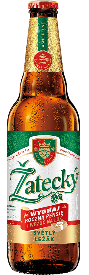 ŽATECKÝ Piwo jasne Světlý Ležák butelka 500 ml