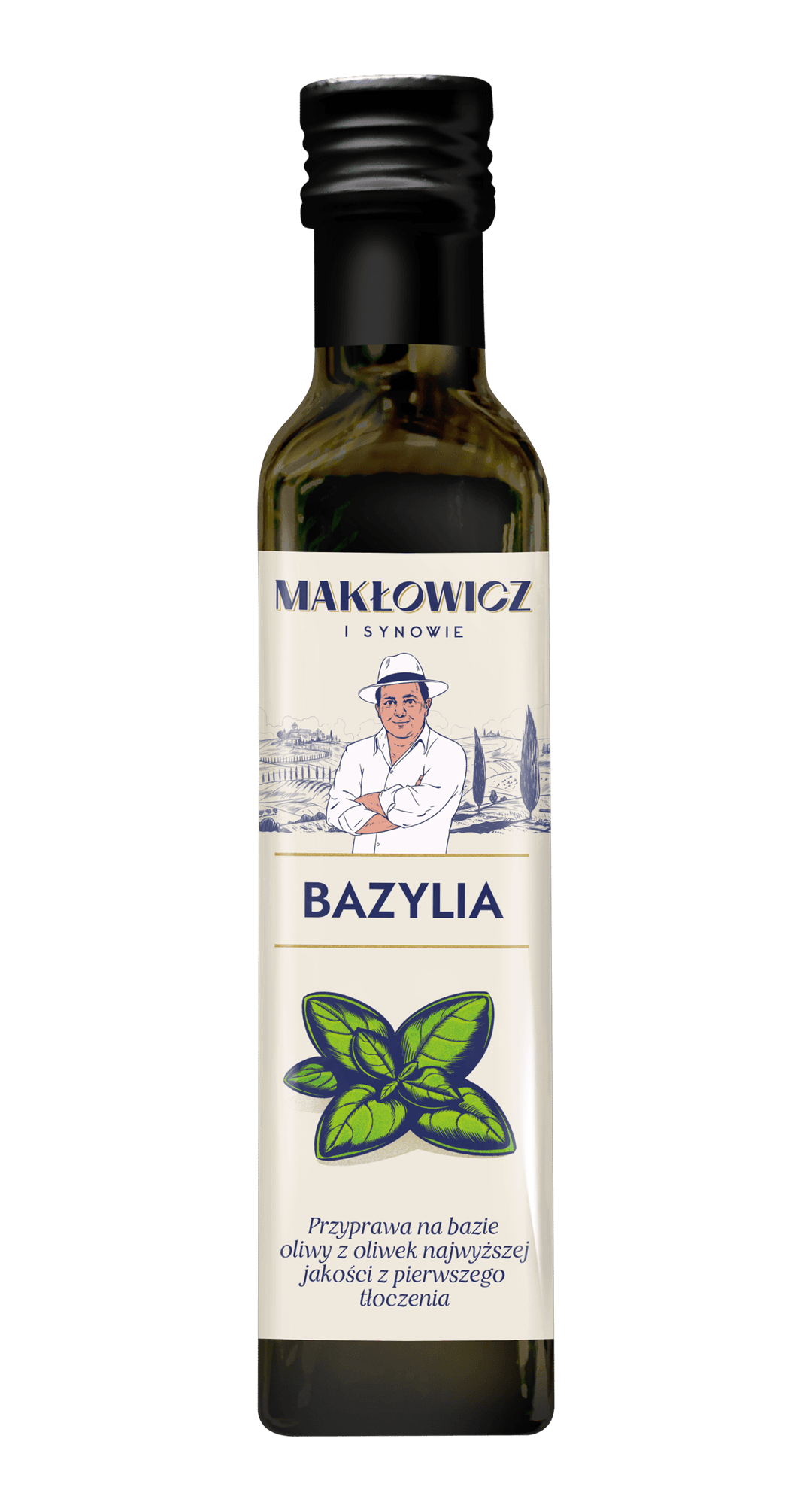 MAKŁOWICZ I SYNOWIE Oliwa bazylia 250 ml