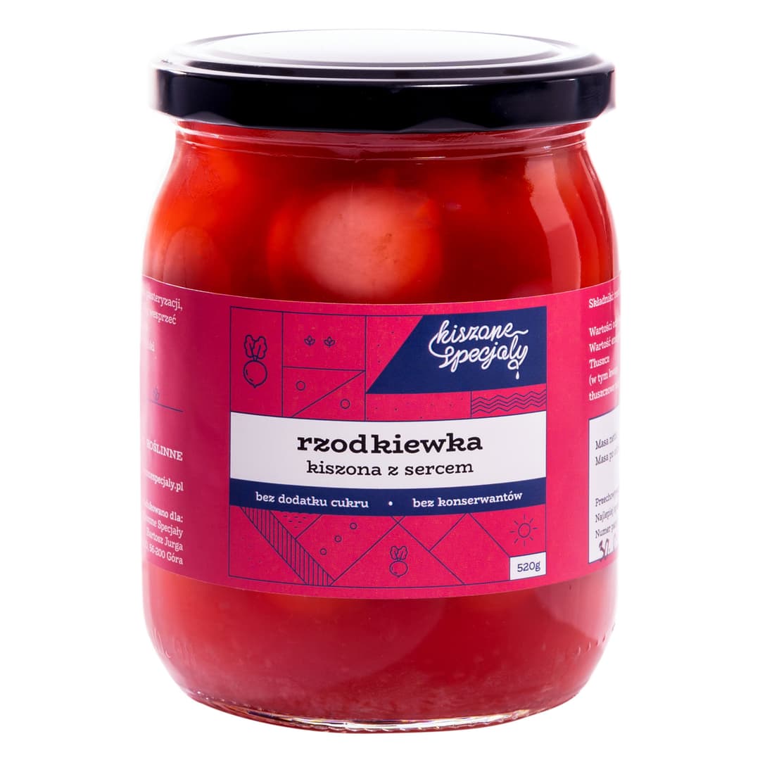 KISZONE SPECJAŁY Kiszona rzodkiewka 520 g