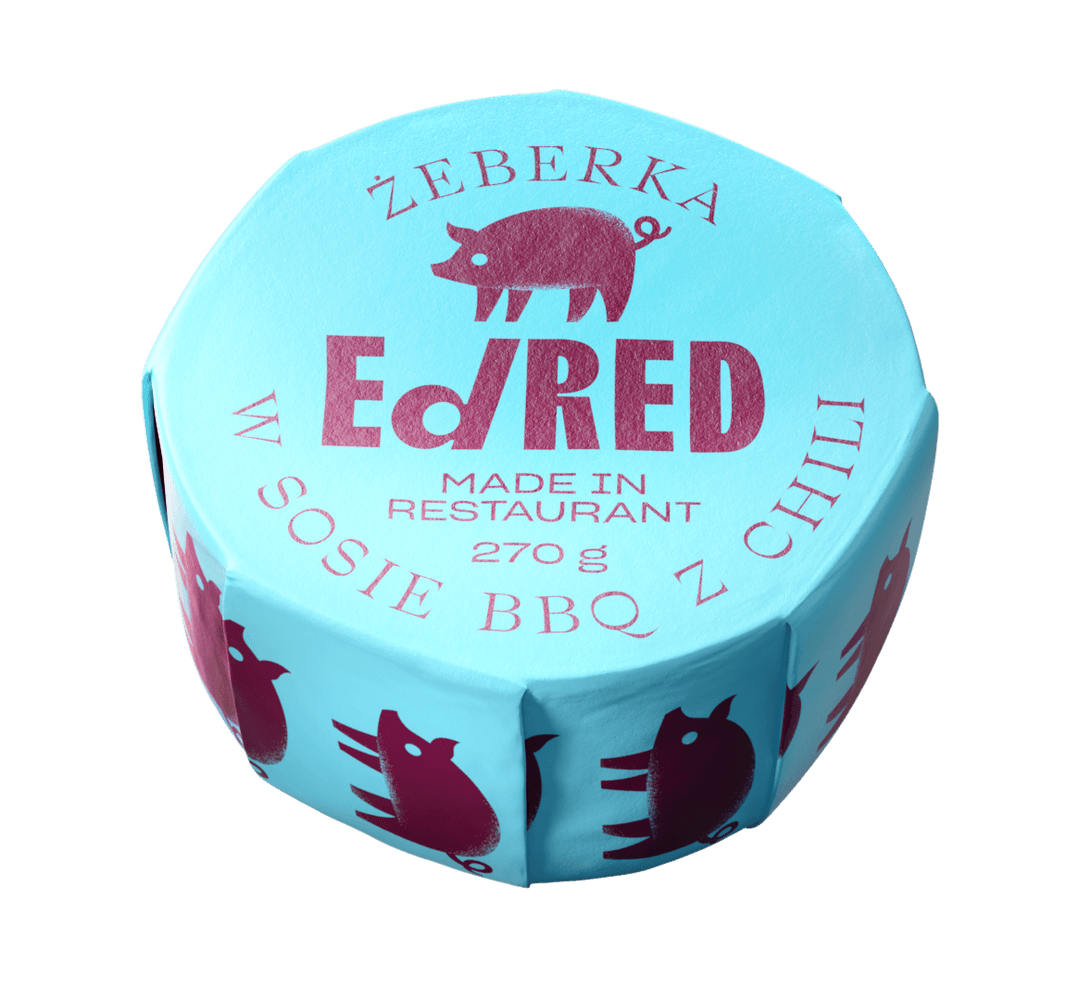 ED RED Konserwa żeberka w sosie BBQ z chili 270 g
