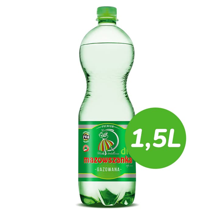 MAZOWSZANKA Woda źródlana gazowana 1500 ml