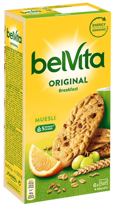 BELVITA BREAKFAST Ciastka zbożowe z musli 300 g