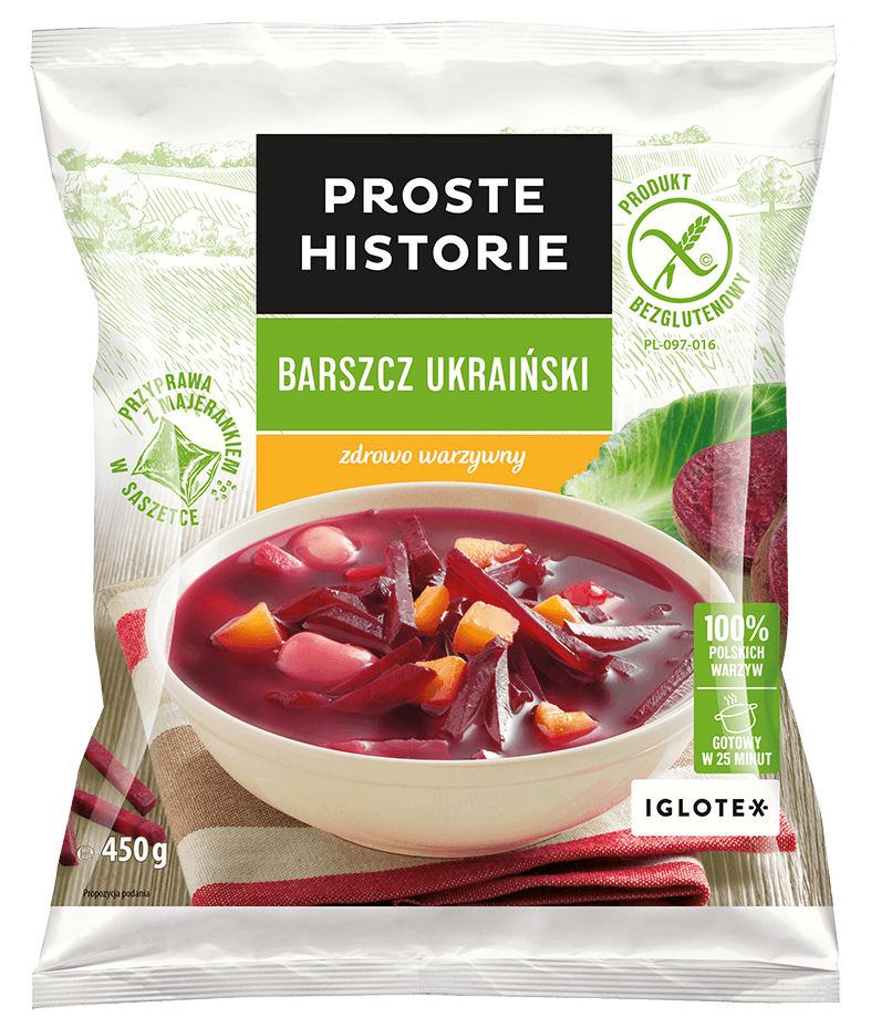 PROSTE HISTORIE Zupa barszcz ukraiński mrożona 450 g