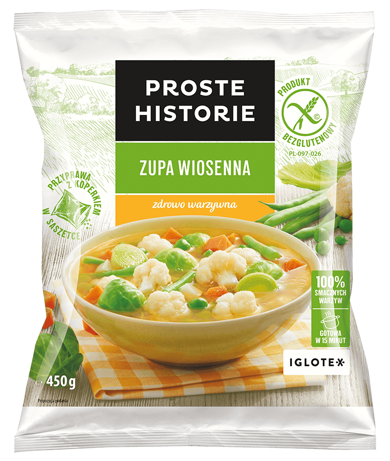 PROSTE HISTORIE Zupa wiosenna mrożona 450 g