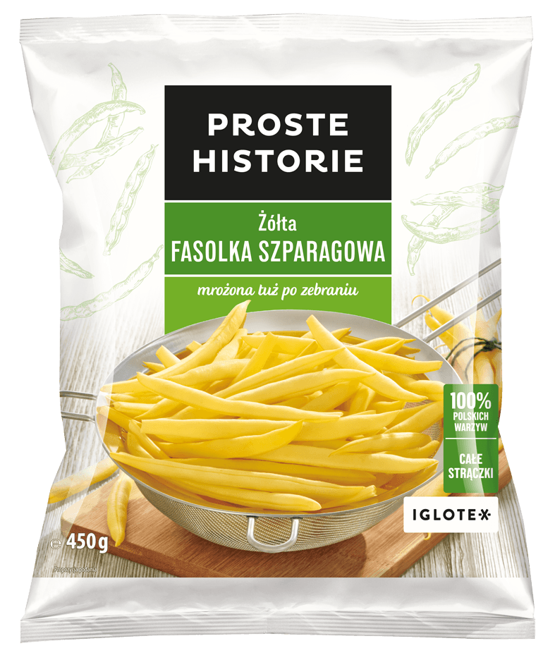 PROSTE HISTORIE Fasolka szparagowa żółta mrożona 450 g