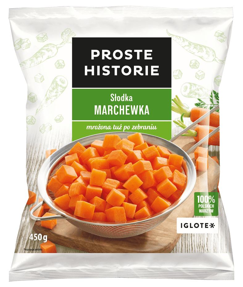 PROSTE HISTORIE Marchewka słodka kostka mrożona 450 g