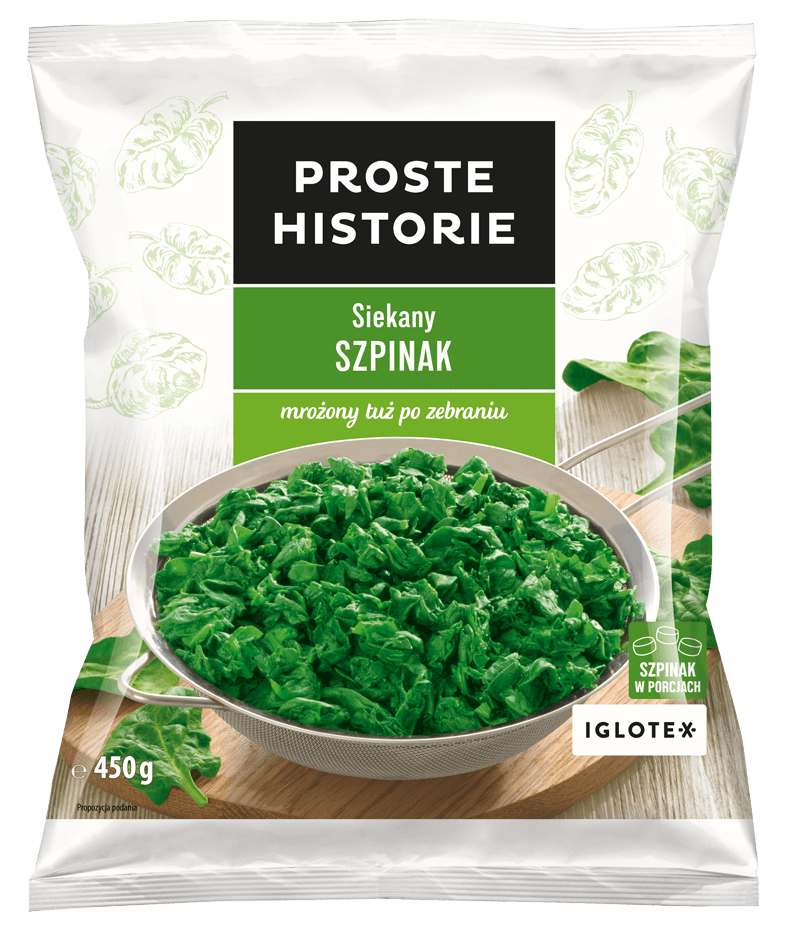 PROSTE HISTORIE Szpinak siekany mrożony 450 g