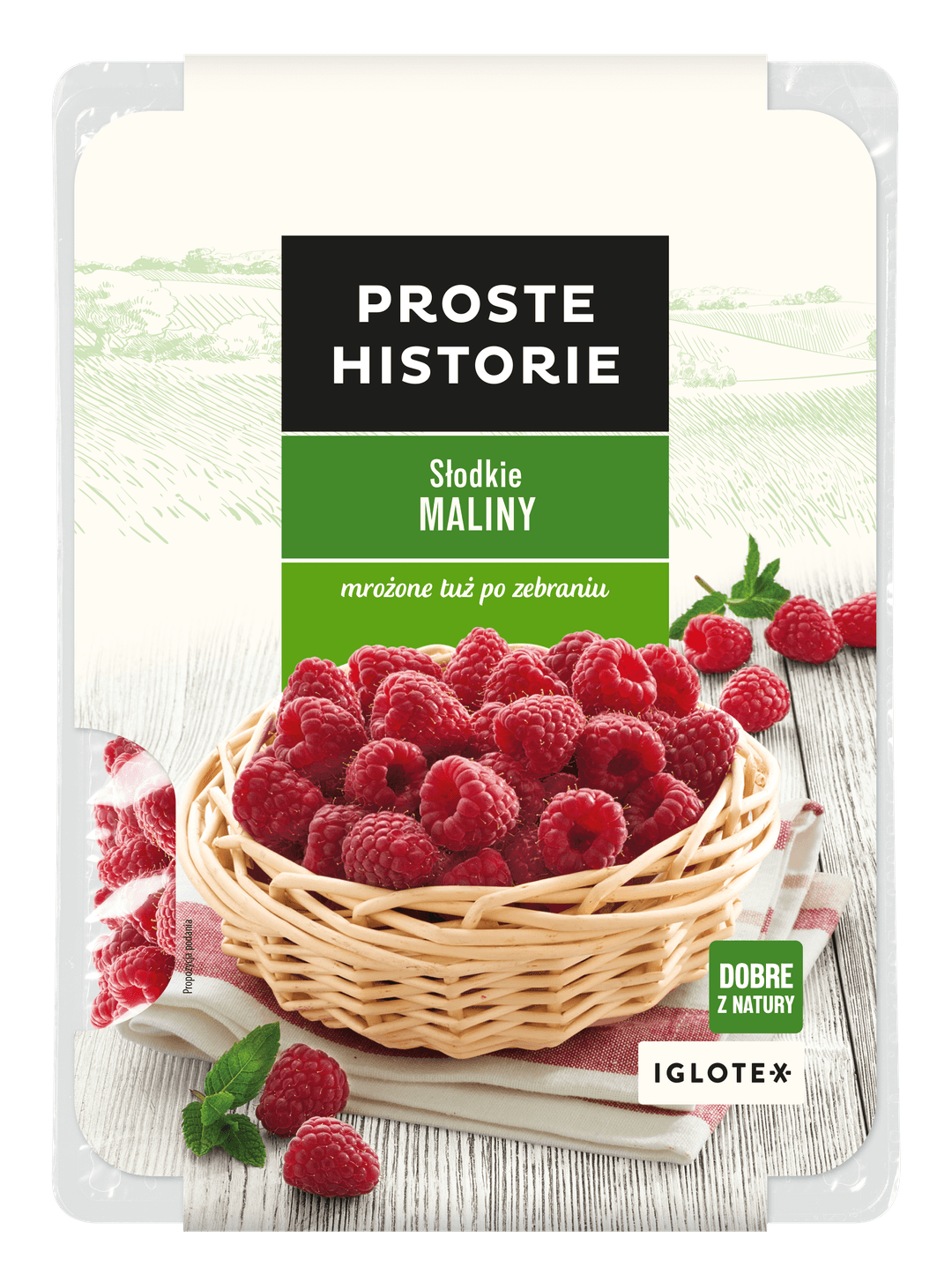 PROSTE HISTORIE Maliny słodkie mrożone 450 g