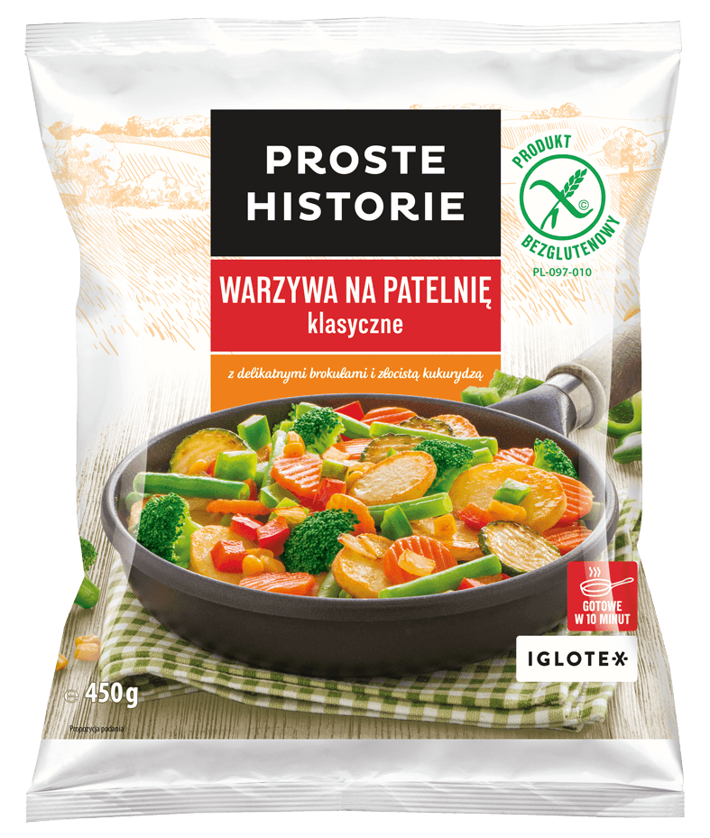 PROSTE HISTORIE Warzywa na patelnię klasyczne mrożone 450 g