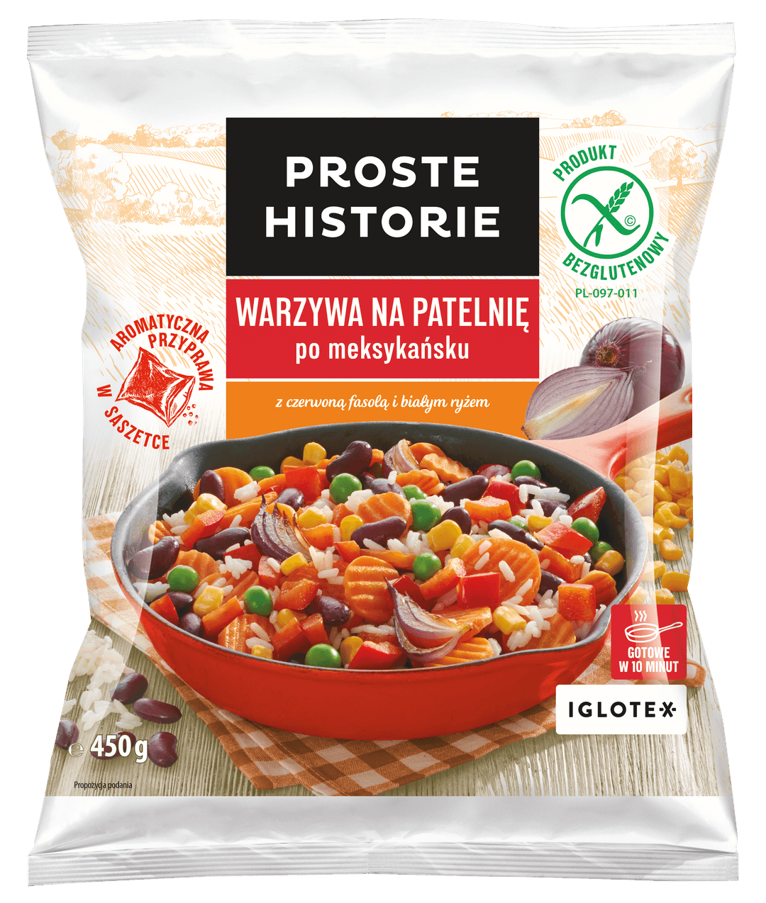 PROSTE HISTORIE Warzywa na patelnię po meksykańsku mrożone 450 g