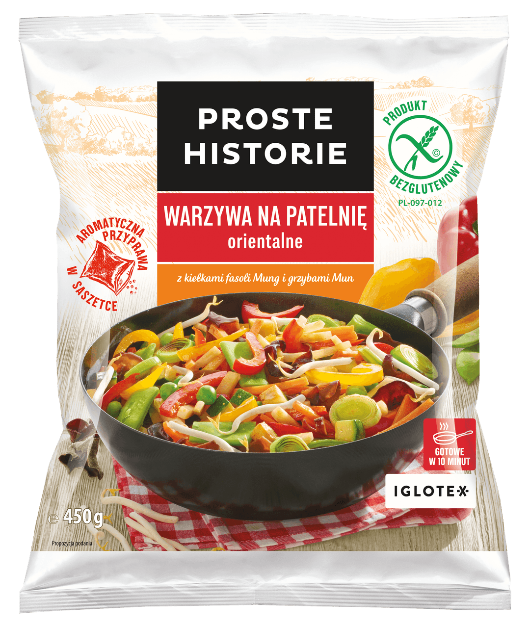 PROSTE HISTORIE Warzywa na patelnię orientalne mrożone 450 g