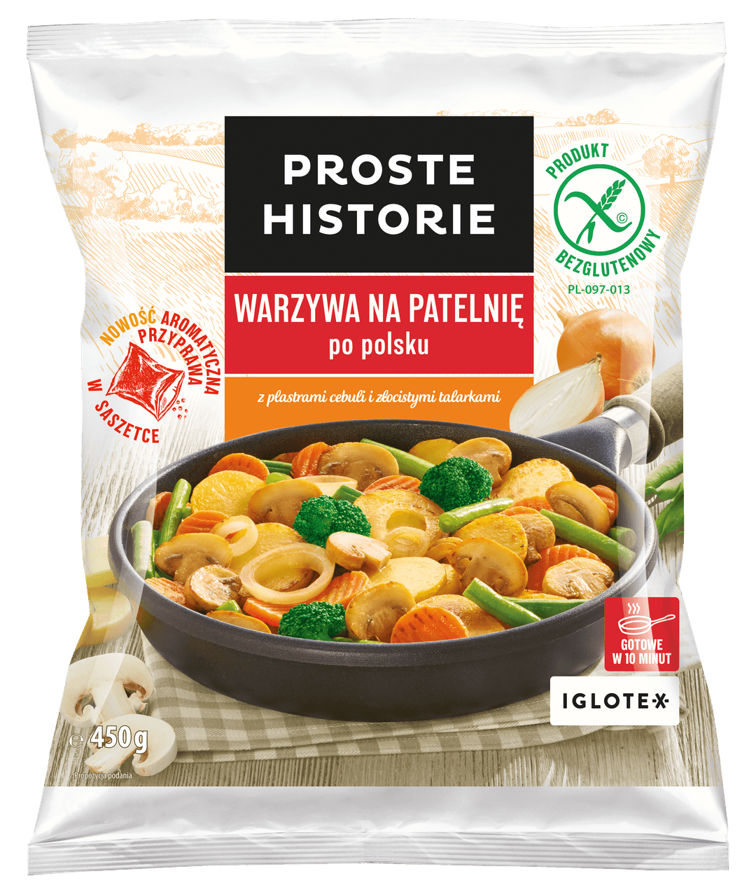 PROSTE HISTORIE Warzywa na patelnię po polsku mrożone 450 g