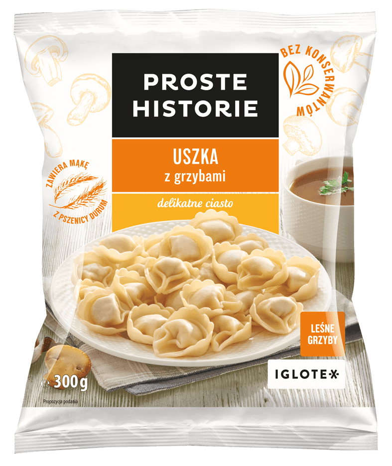 PROSTE HISTORIE Uszka z grzybami mrożone 300 g