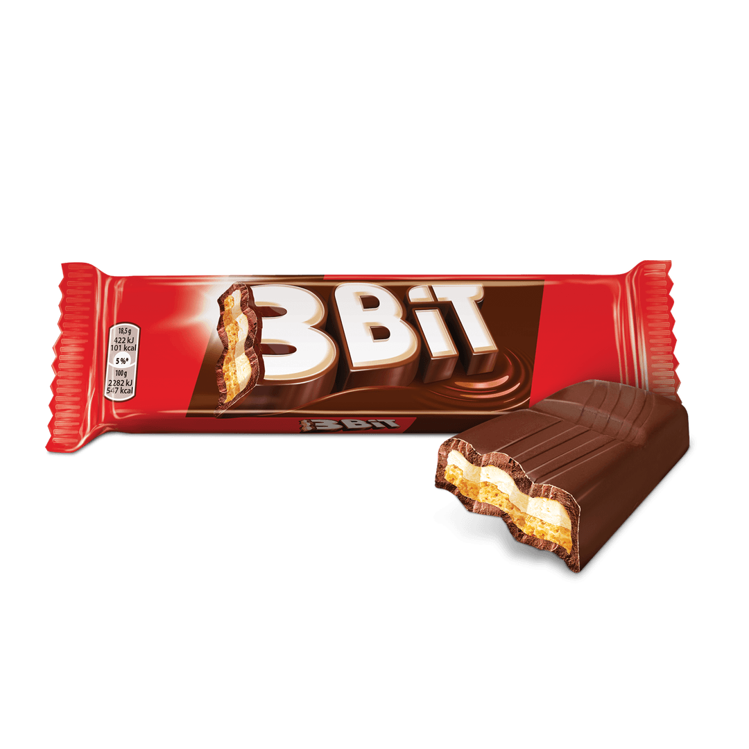 3BIT Baton w czekoladzie mlecznej z nadzieniem mlecznym i herbatnikiem 46 g