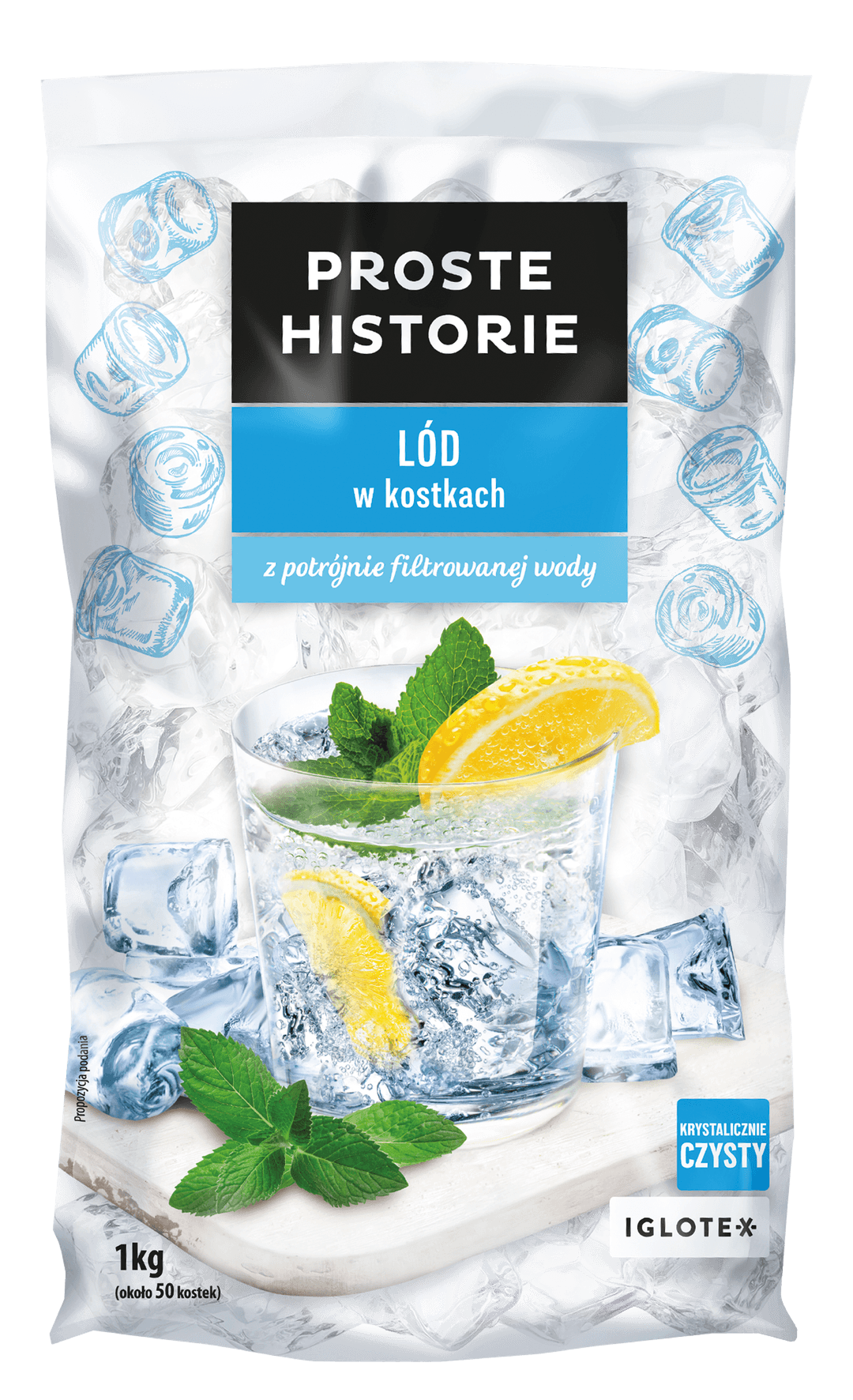 PROSTE HISTORIE Lód w kostkach 1000g
