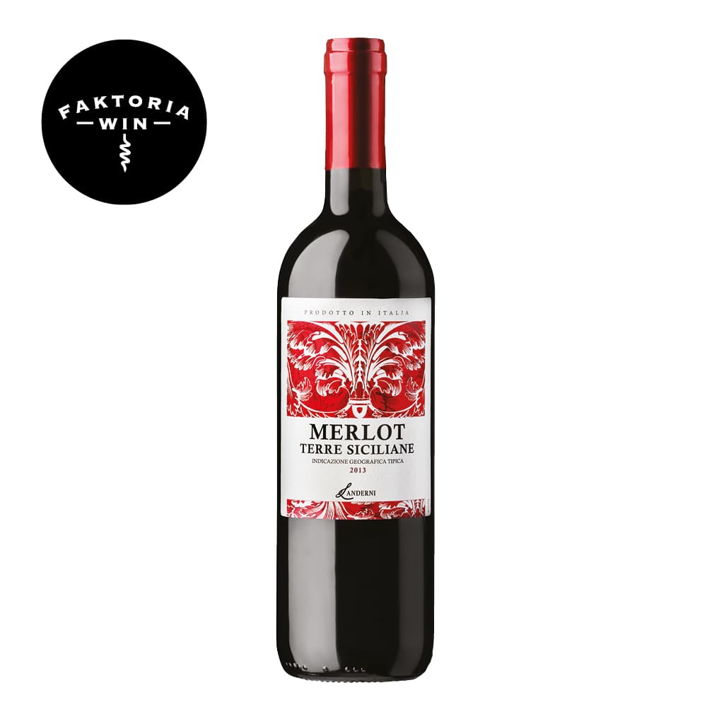 TERRE SICILIANE Wino Merlot czerwone wytrawne 750 ml