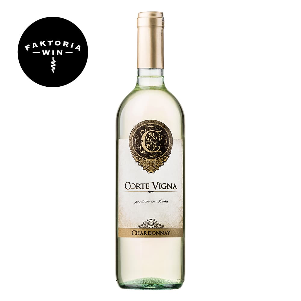 CORTE VIGNA Wino Chardonnay białe półwytrawne 750 ml