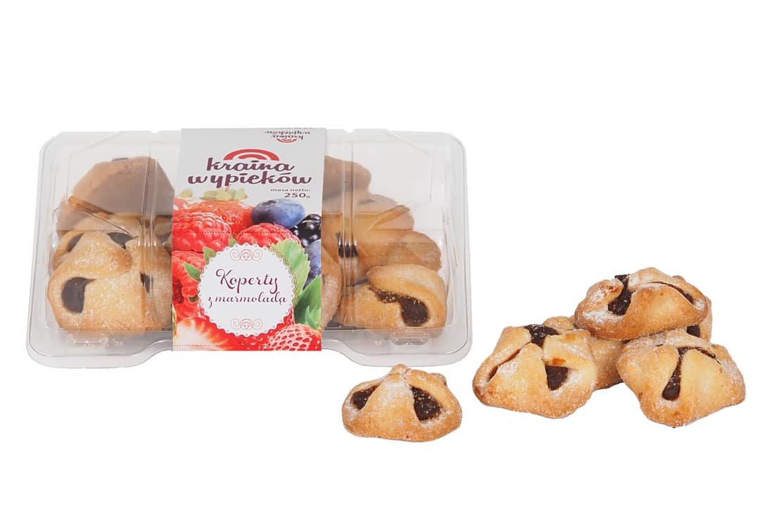 OLSZA KRAINA WYPIEKÓW Koperty z marmoladą 250g