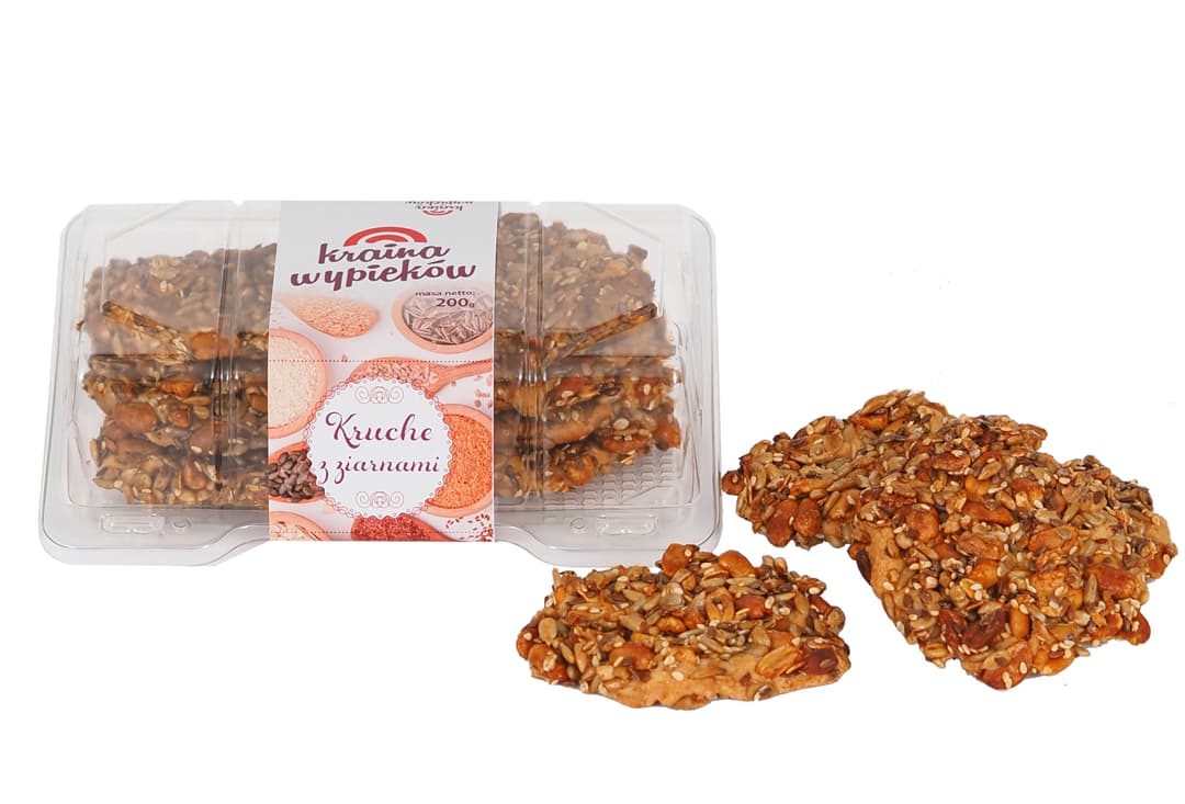 OLSZA KRAINA WYPIEKÓW Ciastka kruche z ziarnami 200g