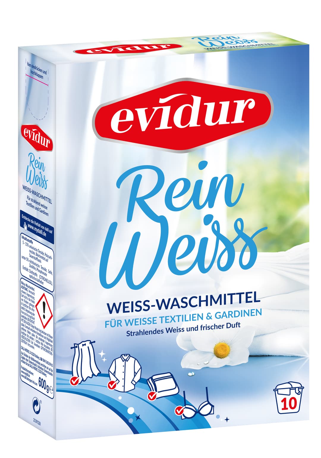 DALLI EVIDUR Proszek do prania Rein Weiss 600 g