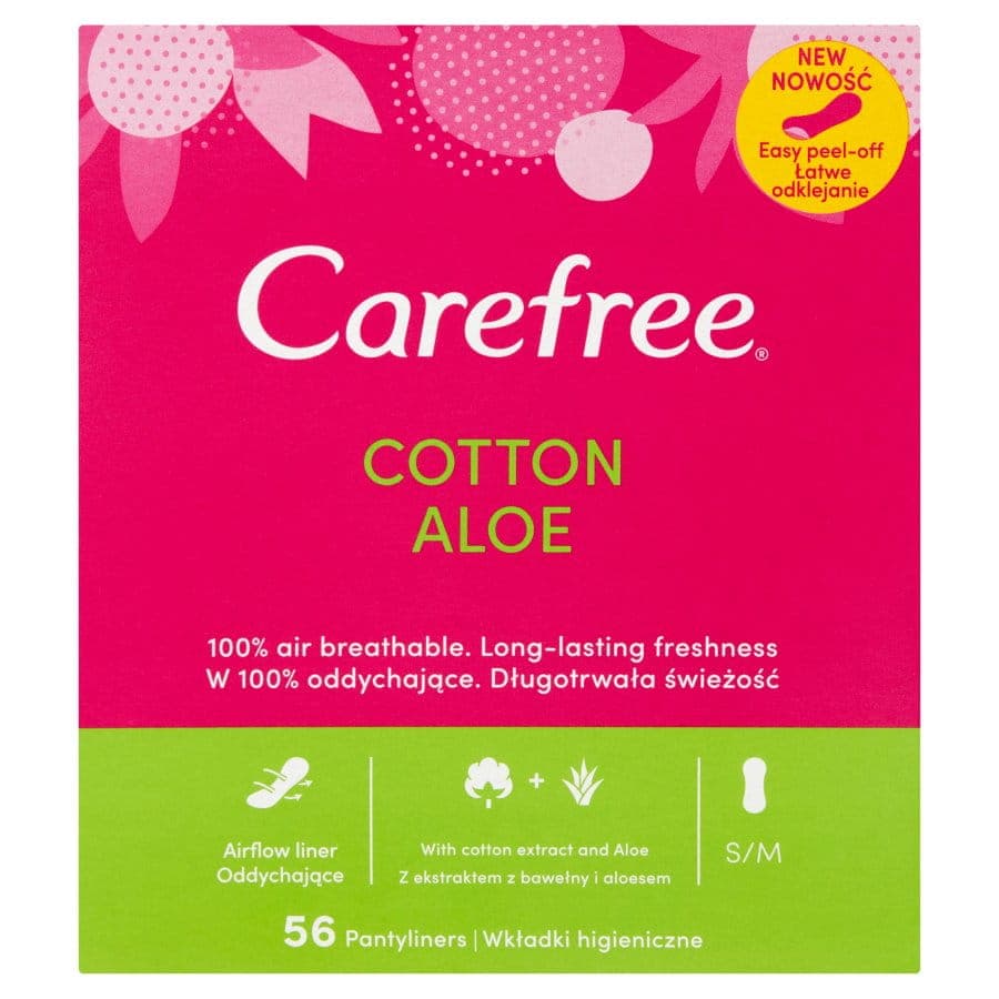 CAREFREE Wkładki Aloe 56 szt.