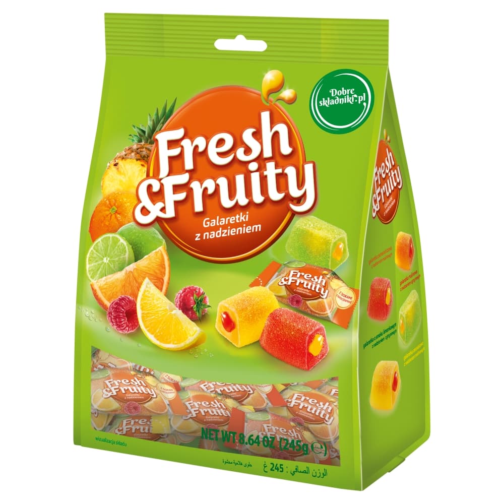 WAWEL FRESH & FRUITY Galaretki z nadzieniem 245 g