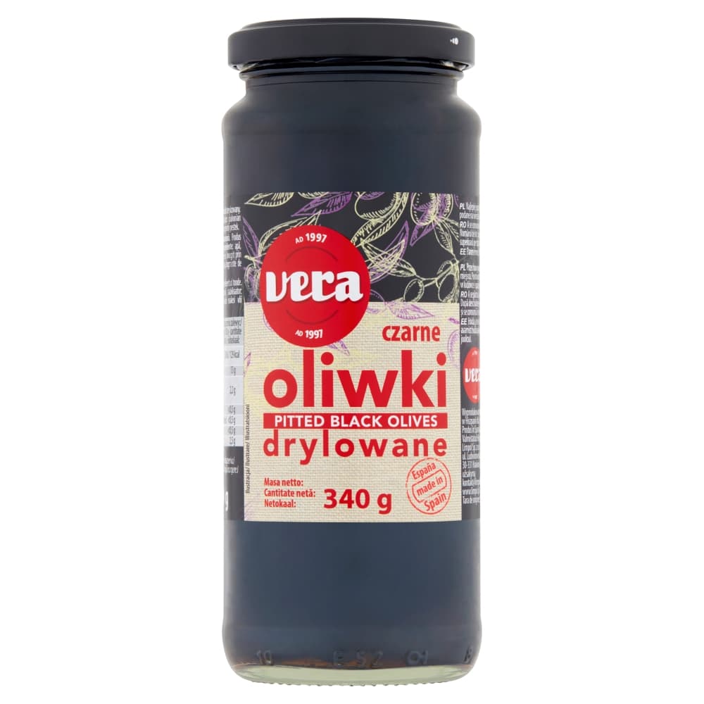 VERA Oliwki czarne drylowane 340g