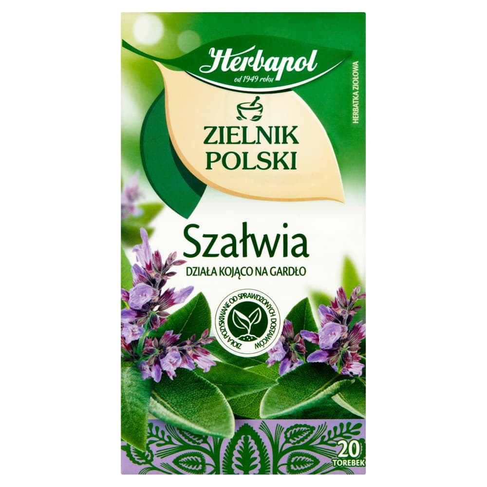 HERBAPOL ZIELNIK POLSKI Herbata ziołowa w torebkach szałwia (20x1,2 g) 24 g