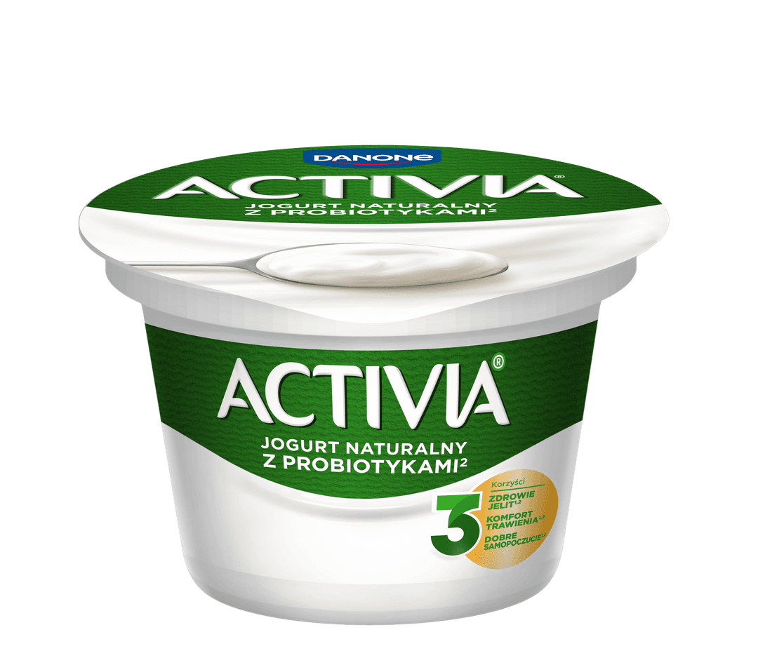 DANONE ACTIVIA Jogurt naturalny 165g