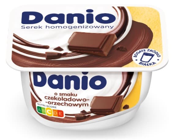 DANONE DANIO Serek homogenizowany o smaku czekoladowo-orzechowym 130 g