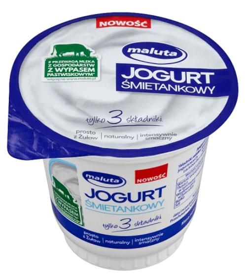 MALUTA Jogurt śmietankowy naturalny 220 g