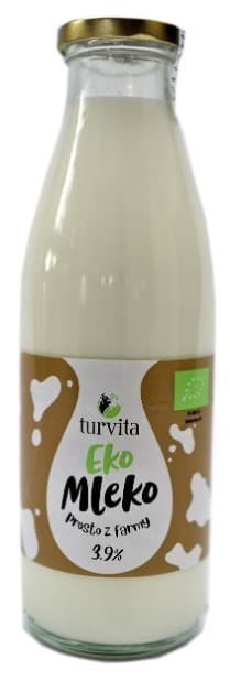 TURVITA Mleko świeże 3,9% BIO 750ml
